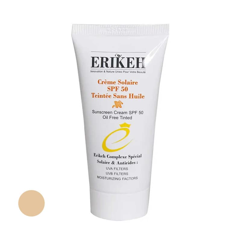 کرم ضدآفتاب اریکه مدل ND_GB بژ طلایی SPF50 حجم ۵۰ میلی‌لیتر